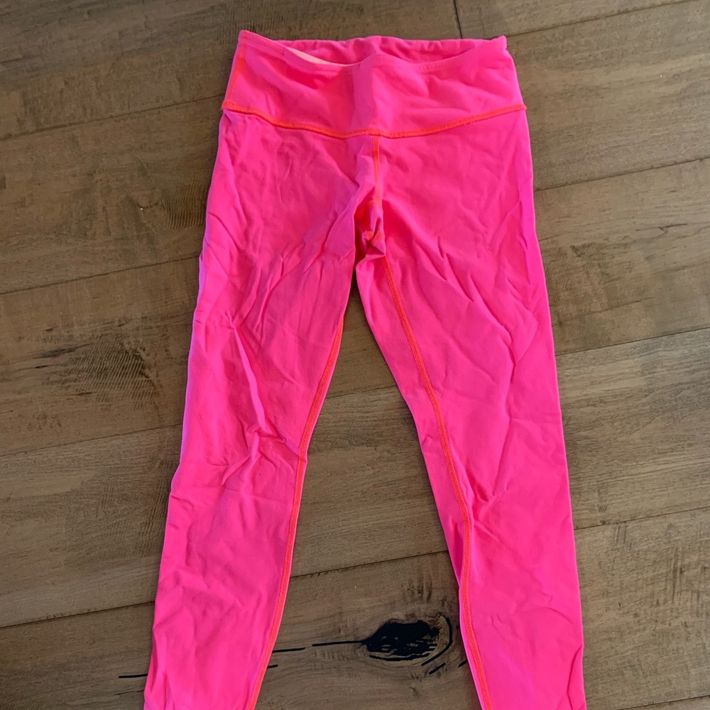lululemon athletica hot pink leggings